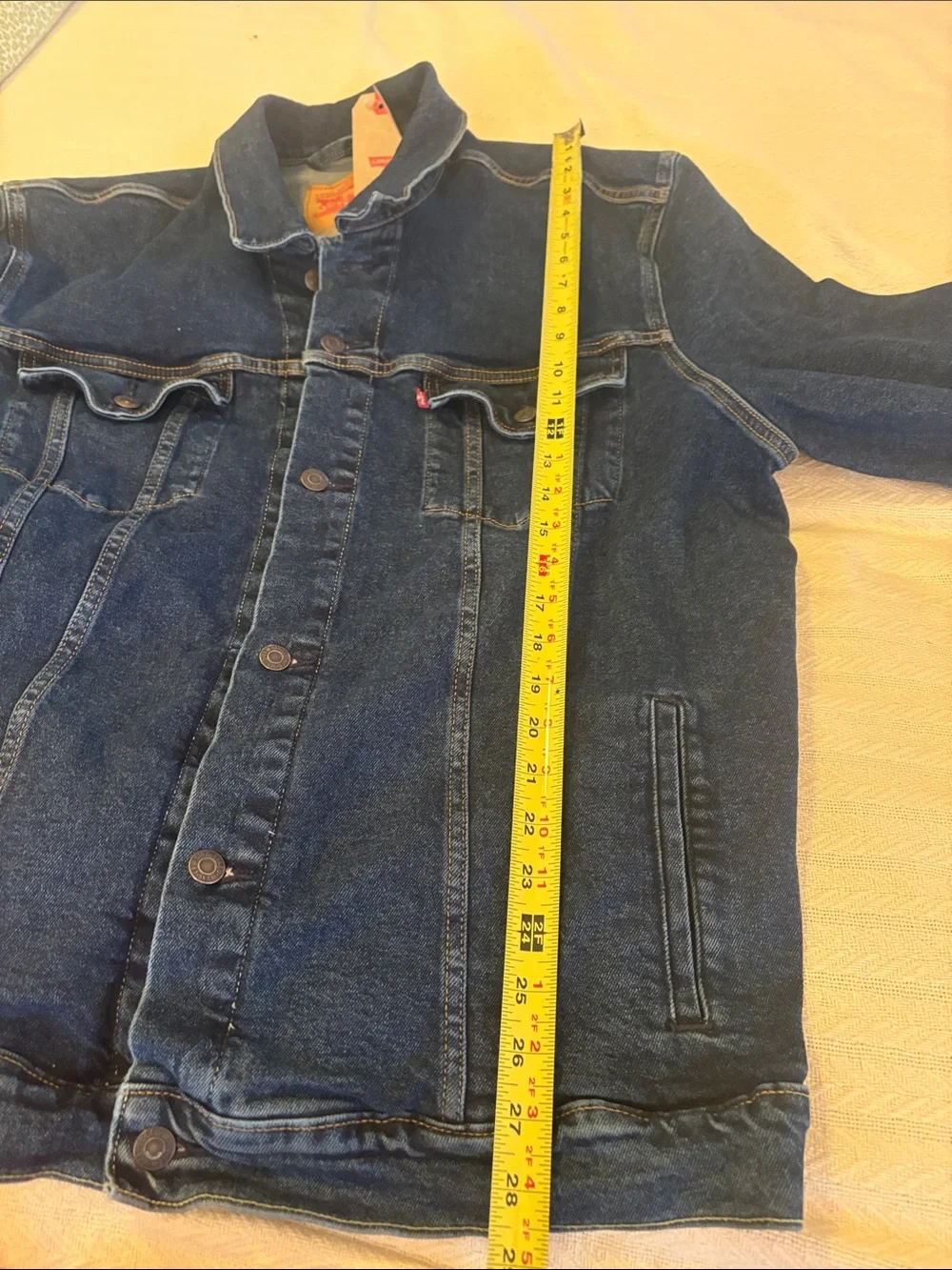 NWT Men’s Levi's Dark Blue Denim Trucker Jacket 2XL T Tall